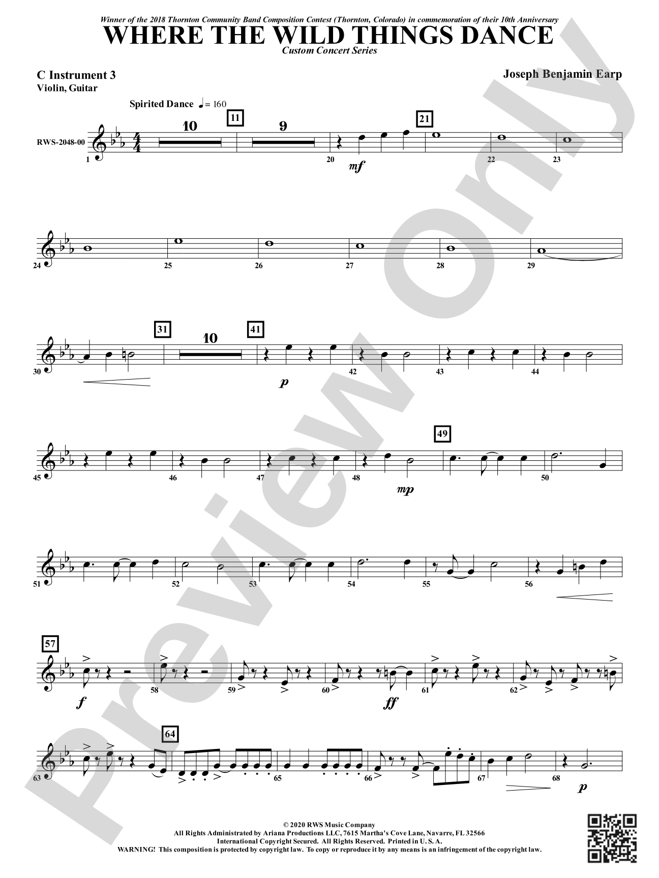 Where the Wild Things Dance: Part 3 - C Instruments T.C.