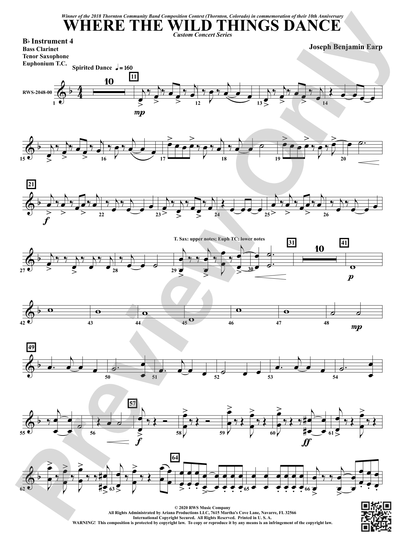Where the Wild Things Dance: Part 4 - B-flat Instruments