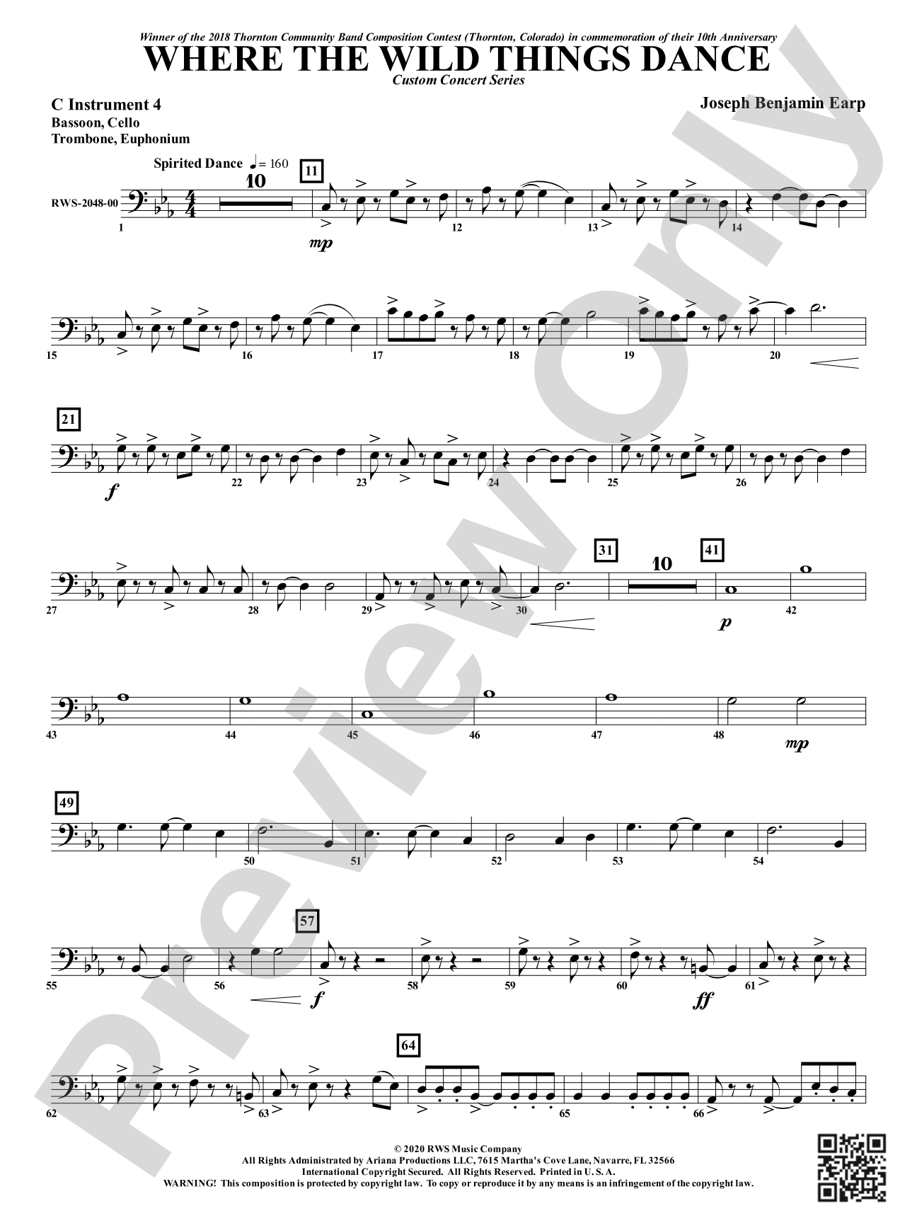 Where the Wild Things Dance: Part 4 - C Instruments B.C.