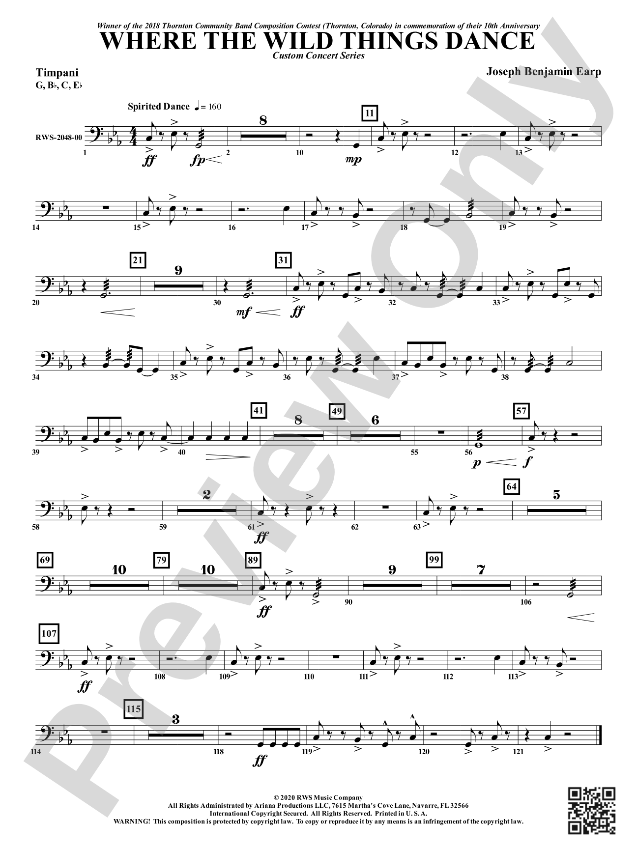 Where the Wild Things Dance: Timpani