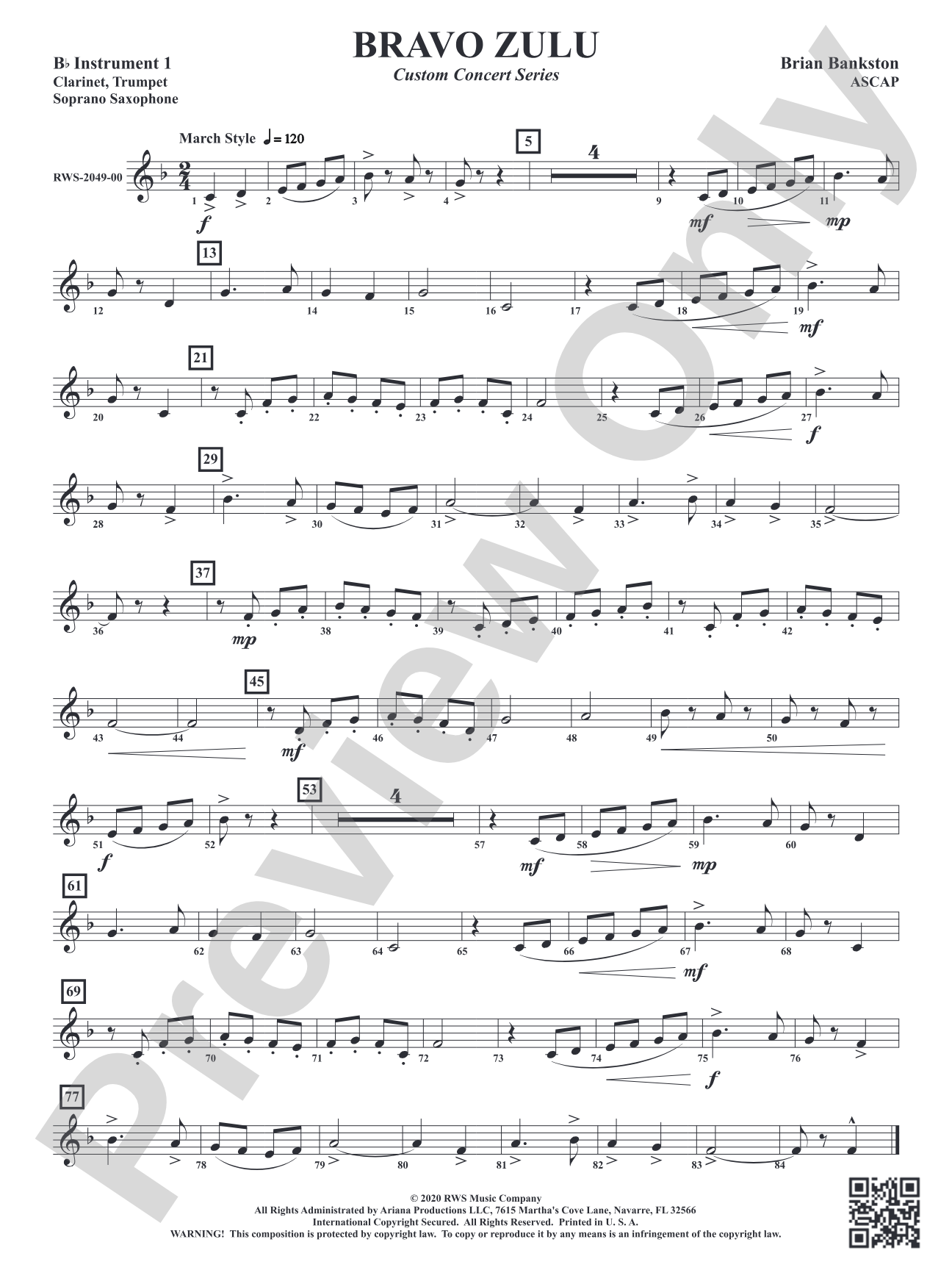 Bravo Zulu: Part 1 - B-flat Instruments