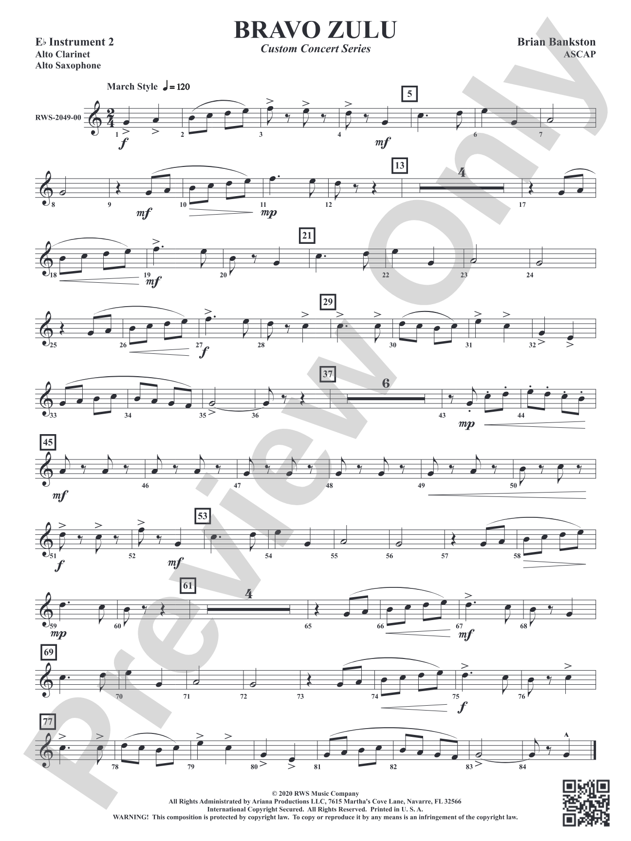 Bravo Zulu: Part 2 - E-flat Instruments