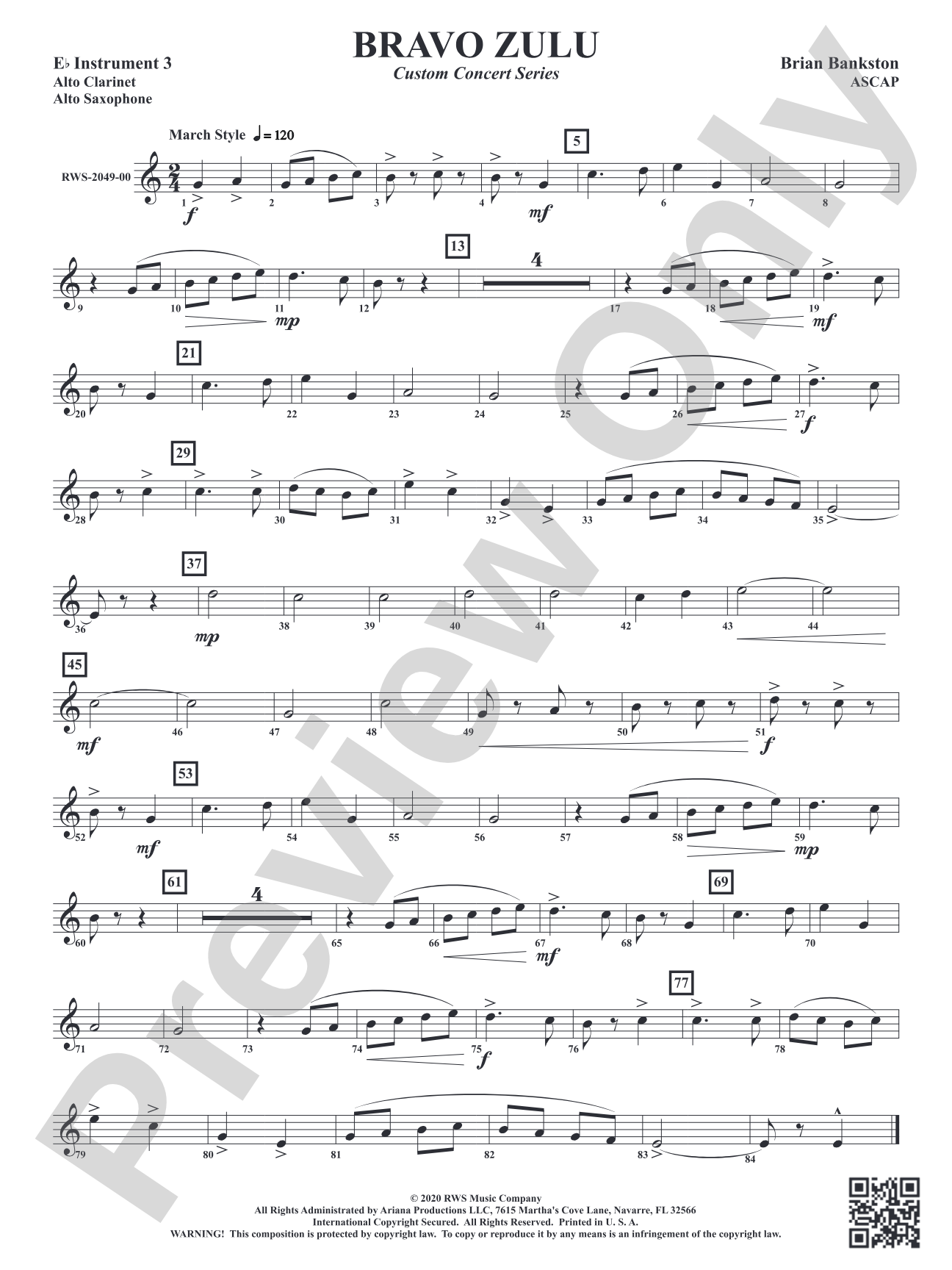 Bravo Zulu: Part 3 - E-flat Instruments