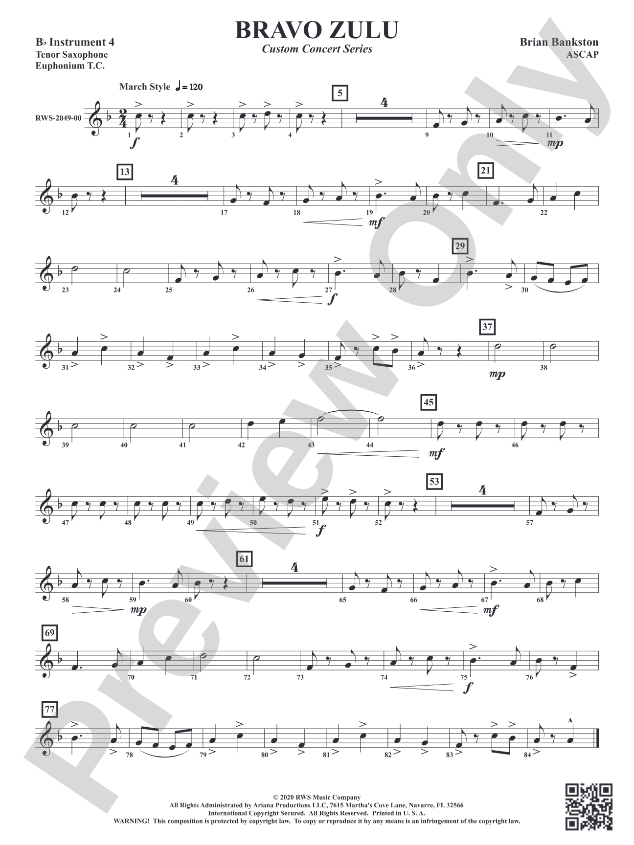 Bravo Zulu: Part 4 - B-flat Instruments