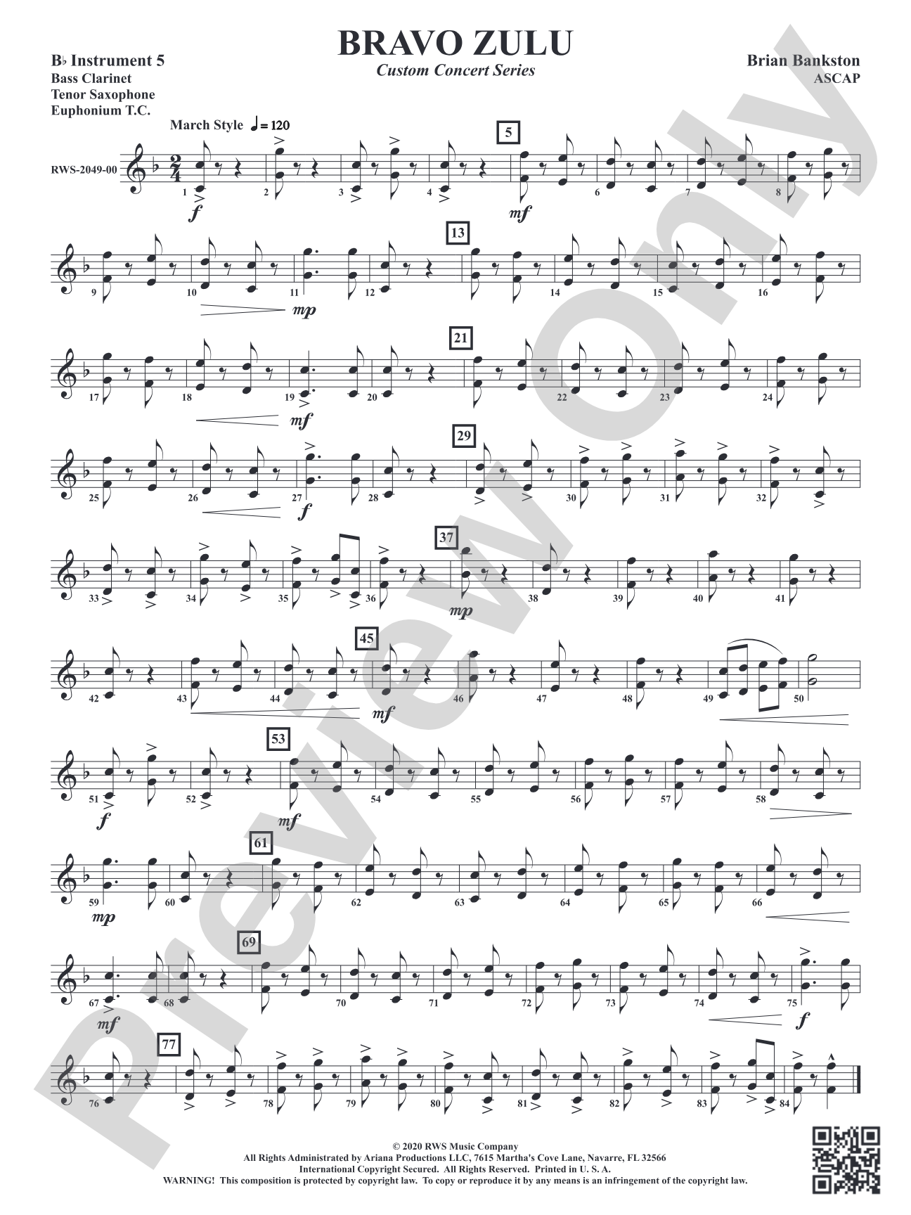 Bravo Zulu: Part 5 - B-flat Instruments
