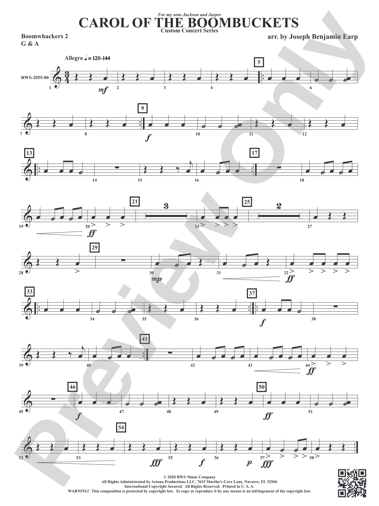 Carol of the Boombuckets: Boomwhackers 2