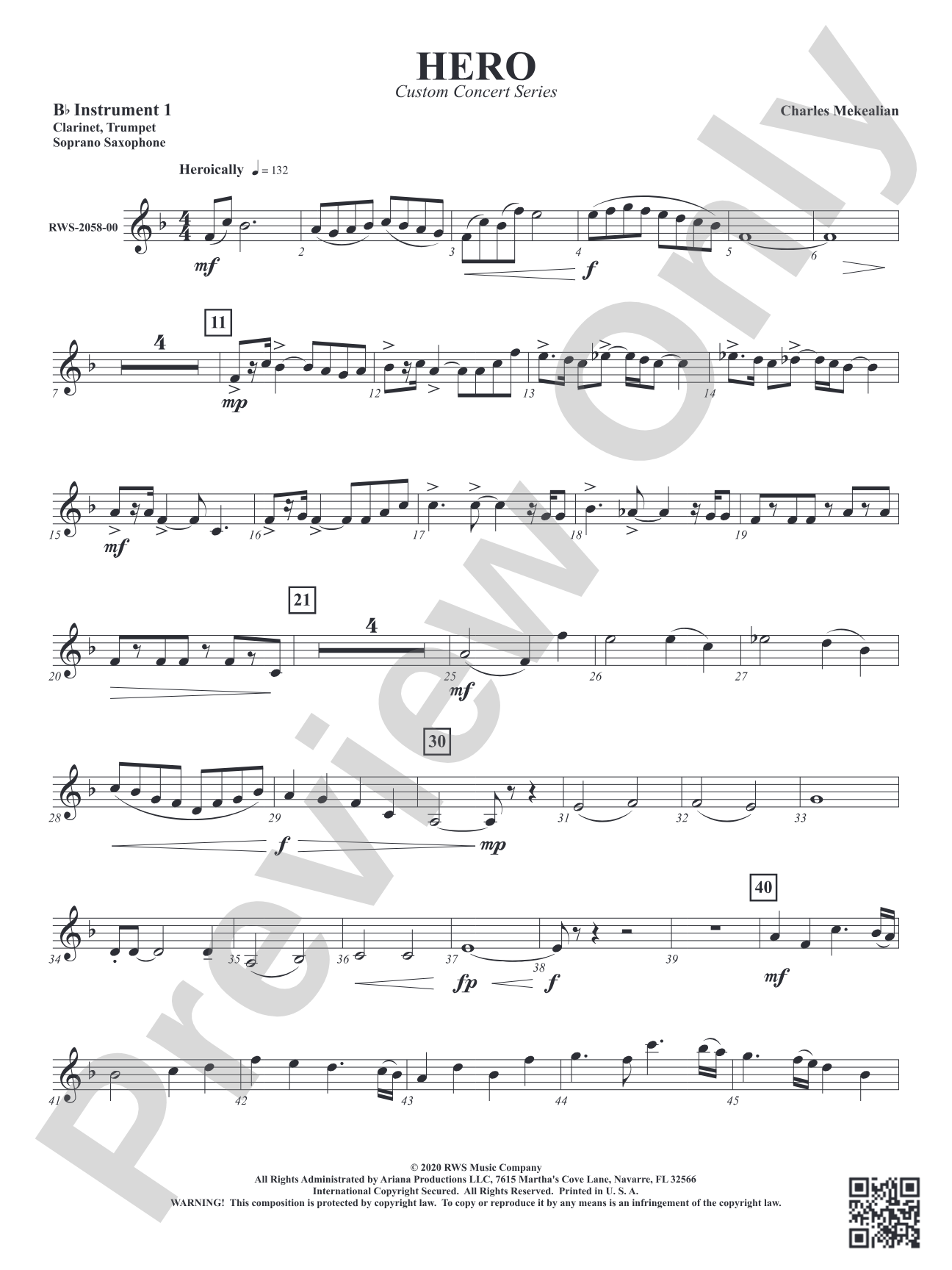 Hero: Part 1 - B-flat Instruments