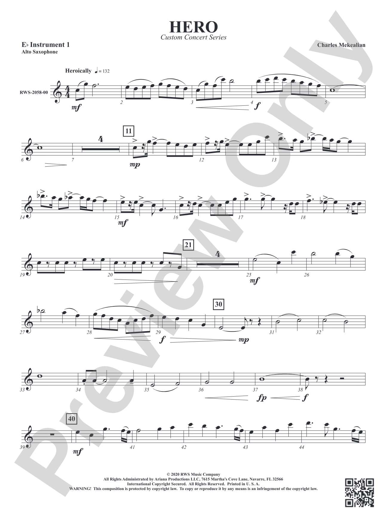 Hero: Part 1 - E-flat Instruments
