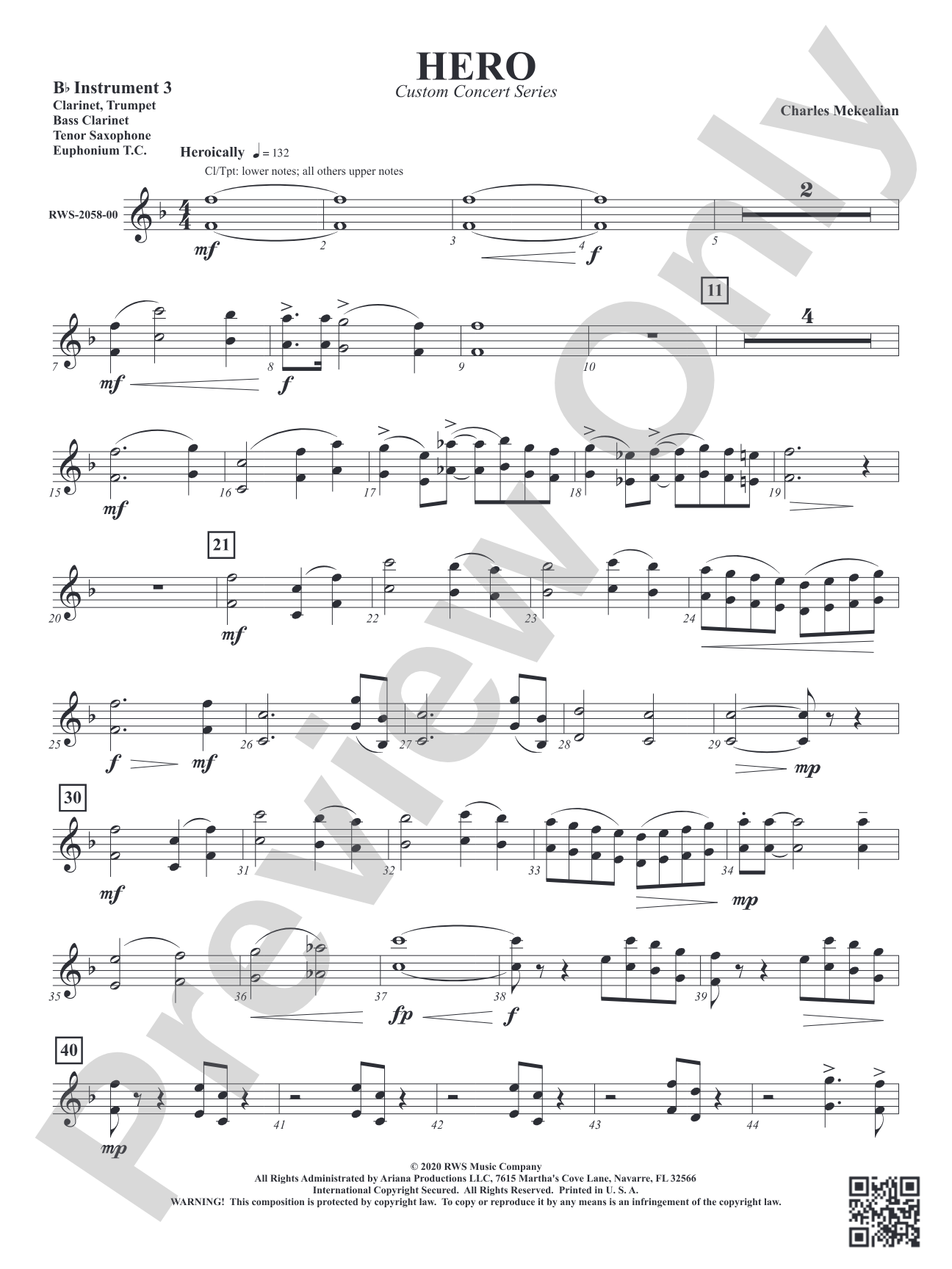 Hero: Part 3 - B-flat Instruments
