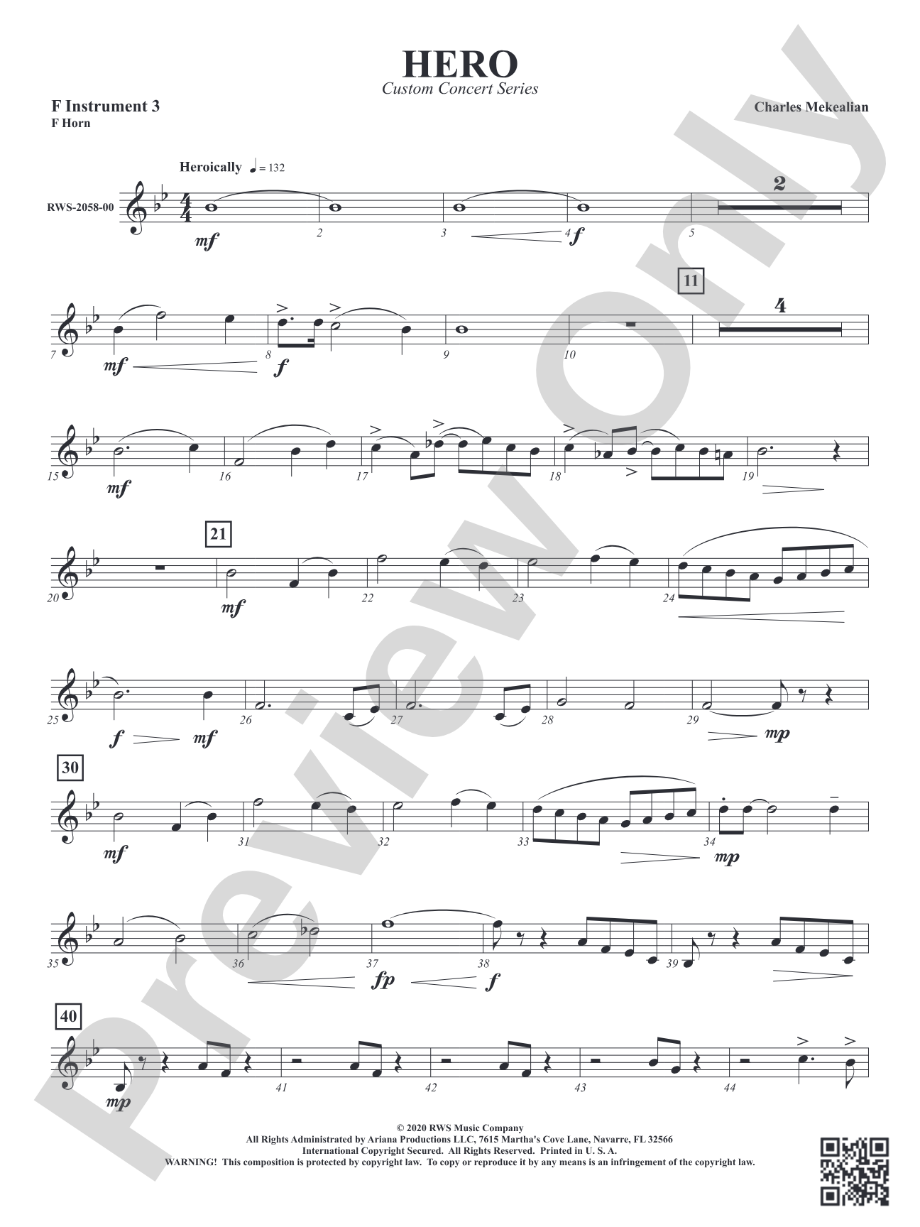 Hero: Part 3 - F Instruments