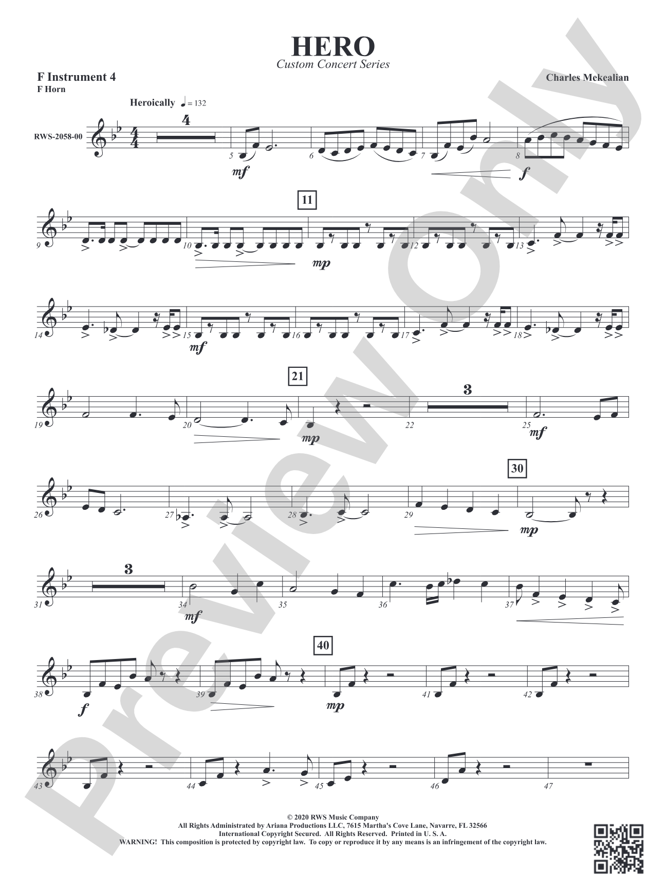 Hero: Part 4 - F Instruments