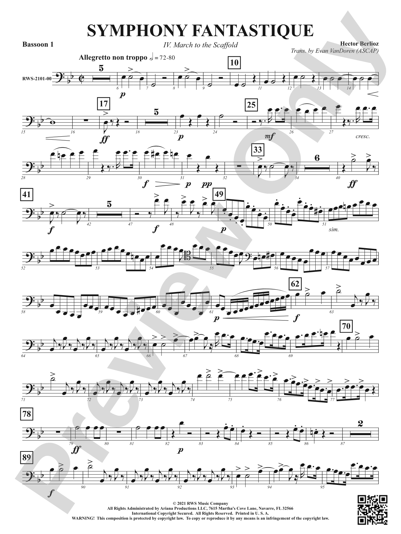 Symphony Fantastique - IV. March to the Scaffold: Bassoon