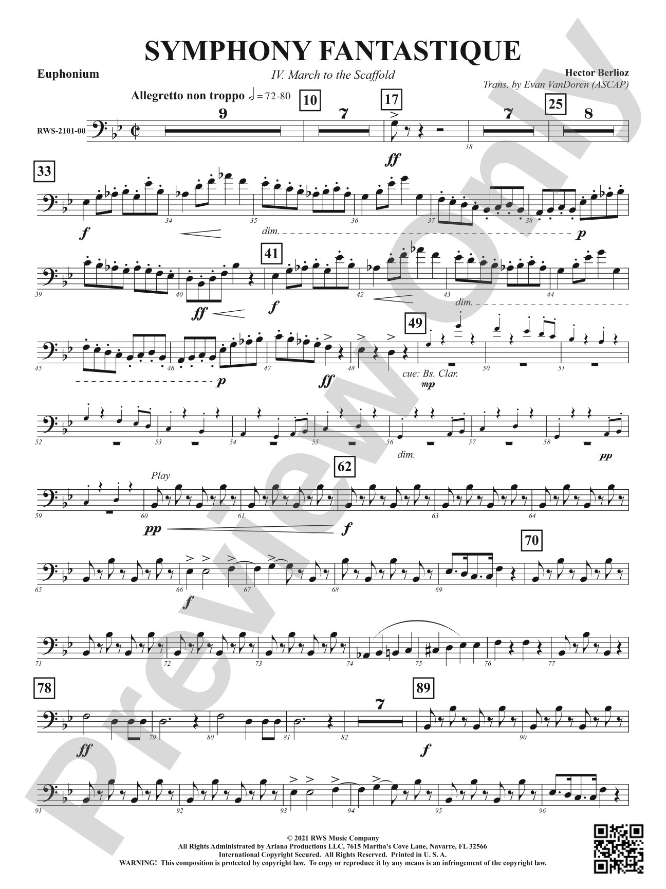 Symphony Fantastique - IV. March to the Scaffold: Baritone B.C.