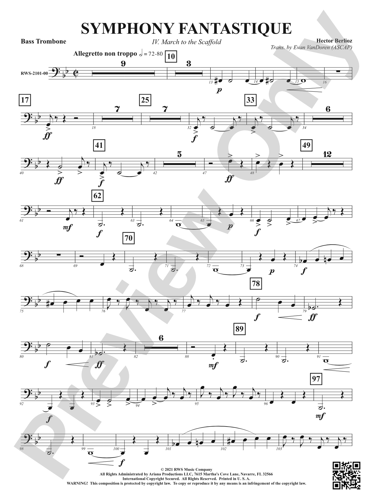Symphony Fantastique - IV. March to the Scaffold: Bass Trombone