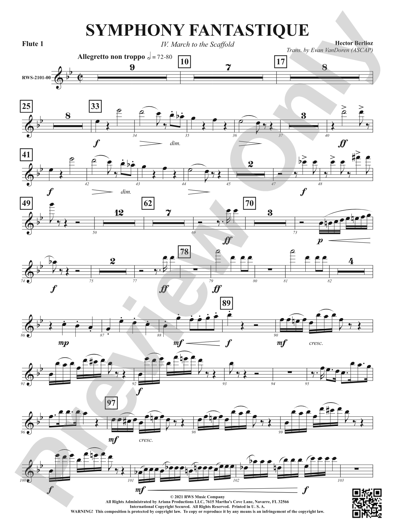 Symphony Fantastique - IV. March to the Scaffold: 1st Flute