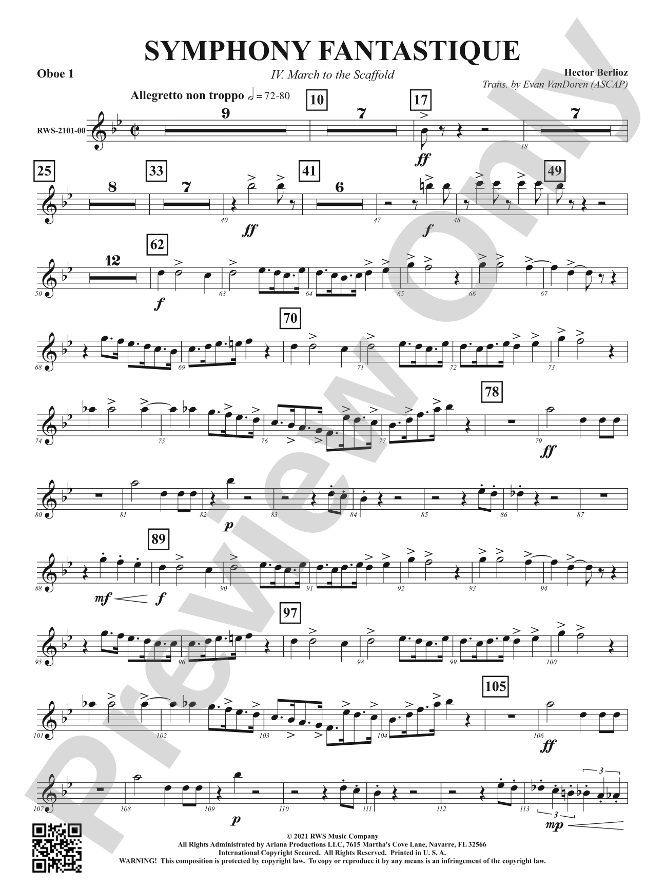 Symphony Fantastique - IV. March to the Scaffold: Oboe