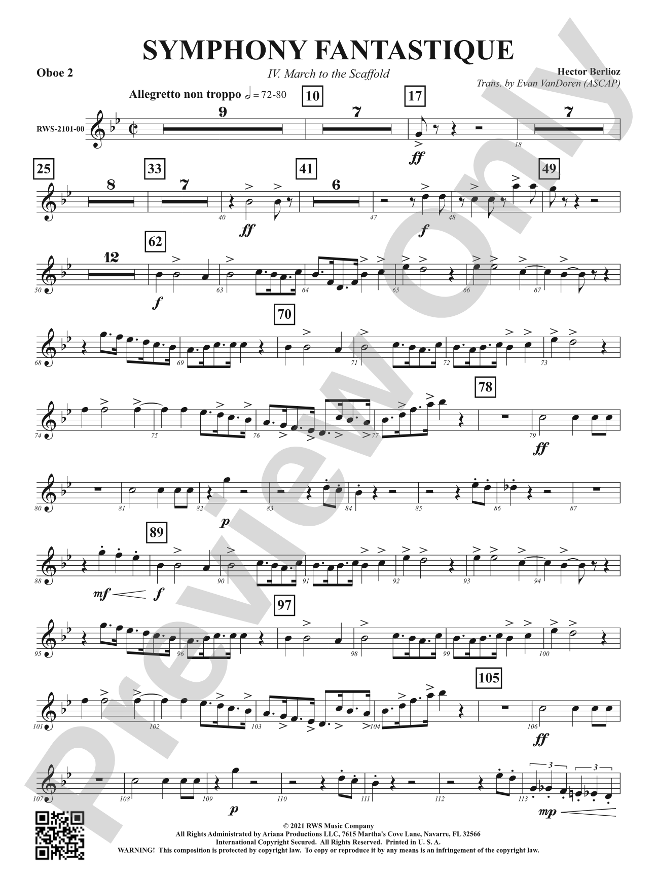 Symphony Fantastique - IV. March to the Scaffold: 2nd Oboe