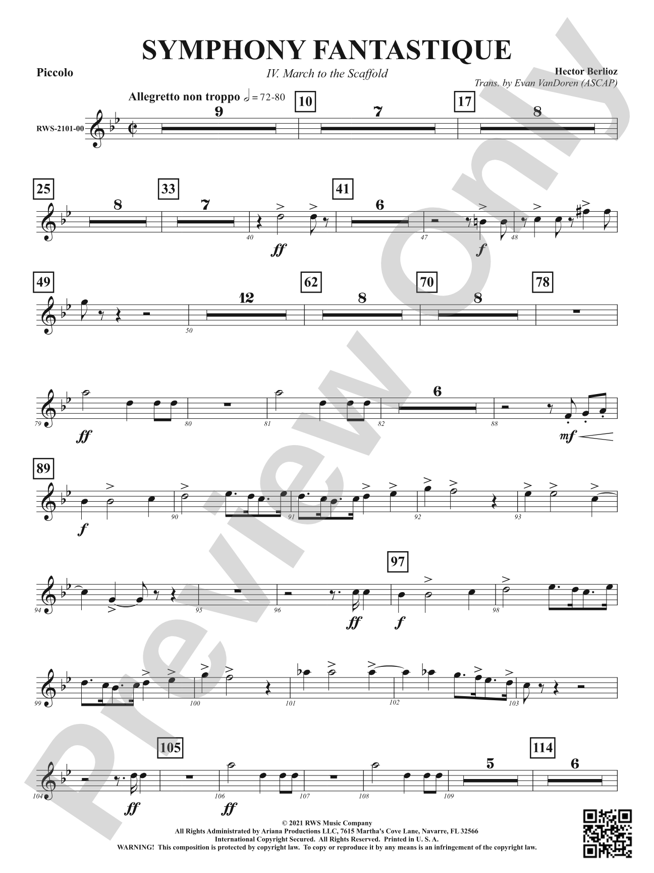 Symphony Fantastique - IV. March to the Scaffold: Piccolo