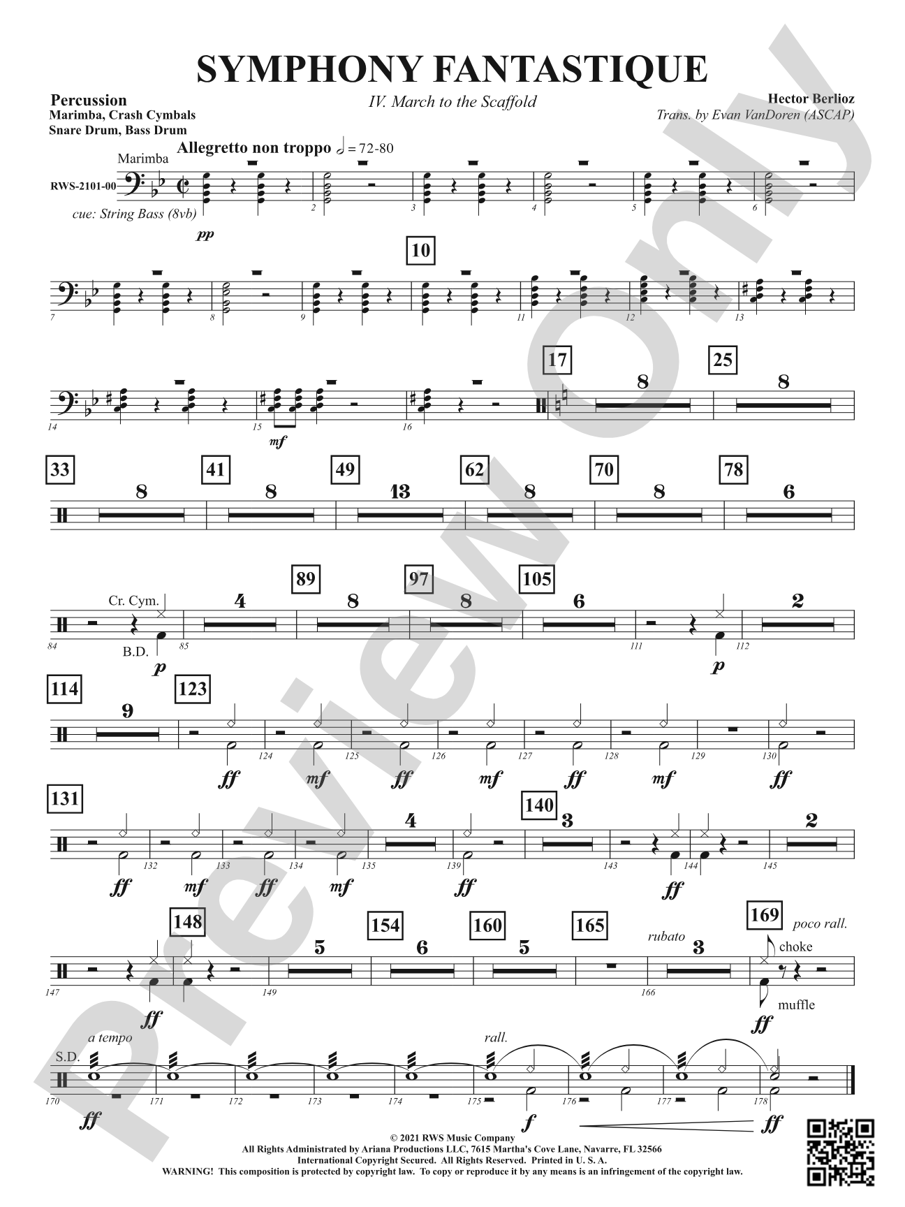 Symphony Fantastique - IV. March to the Scaffold: 1st Percussion