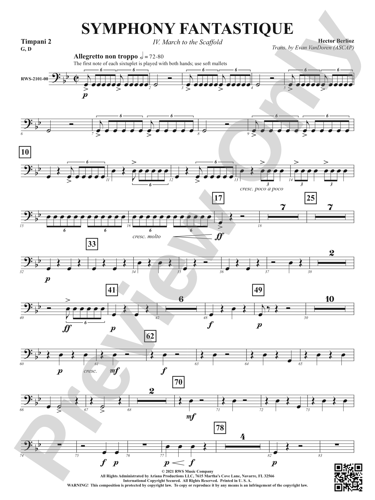 Symphony Fantastique - IV. March to the Scaffold: 2nd Timpani