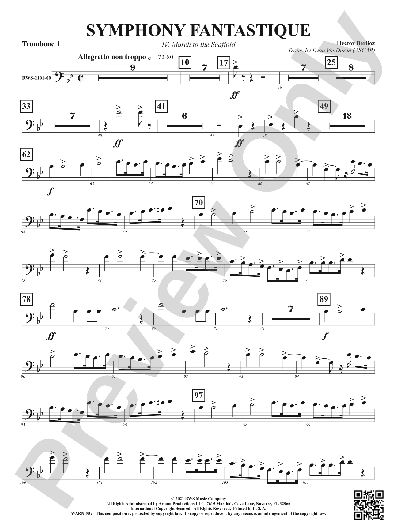 Symphony Fantastique - IV. March to the Scaffold: 1st Trombone