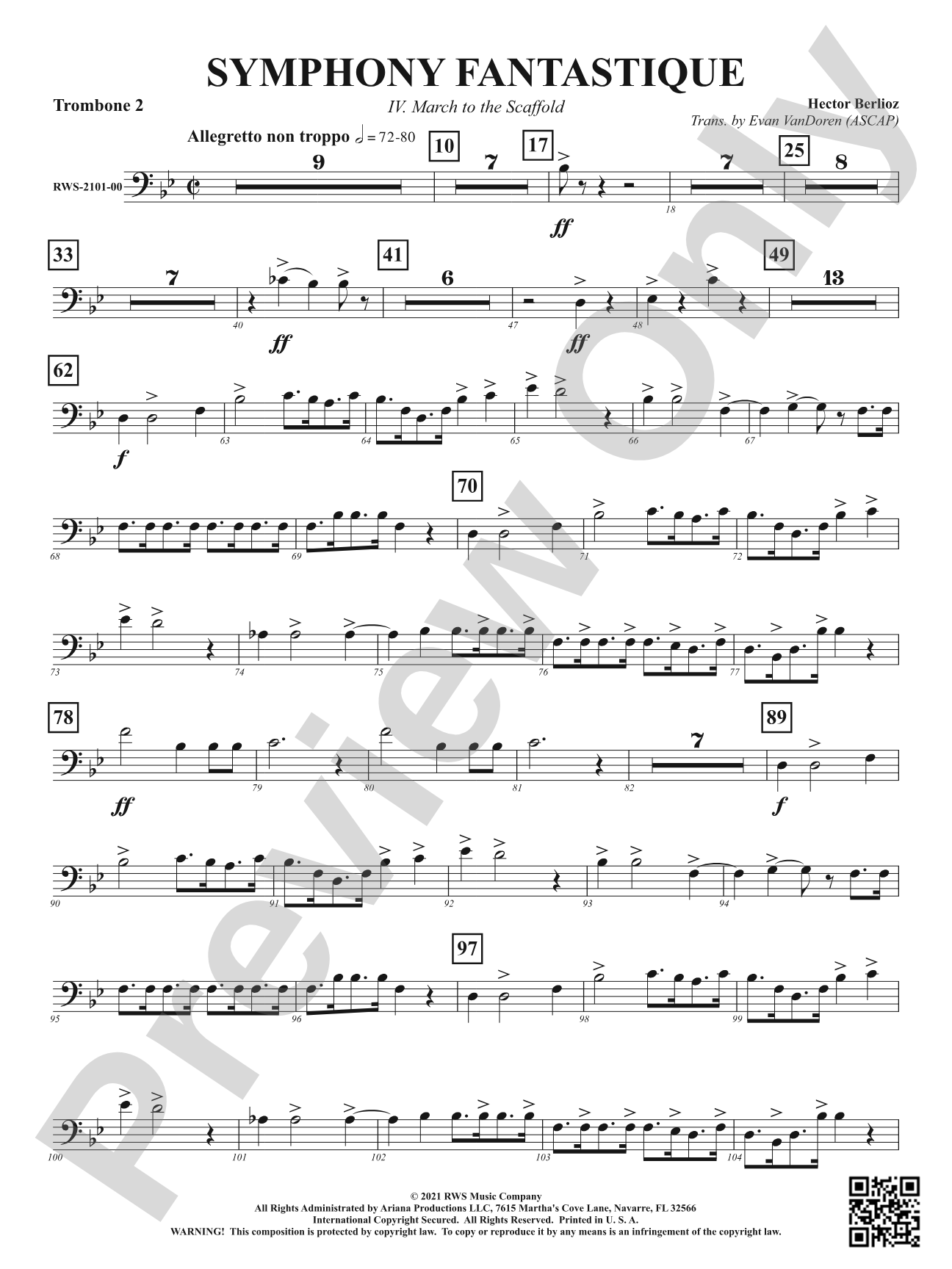 Symphony Fantastique - IV. March to the Scaffold: 2nd Trombone