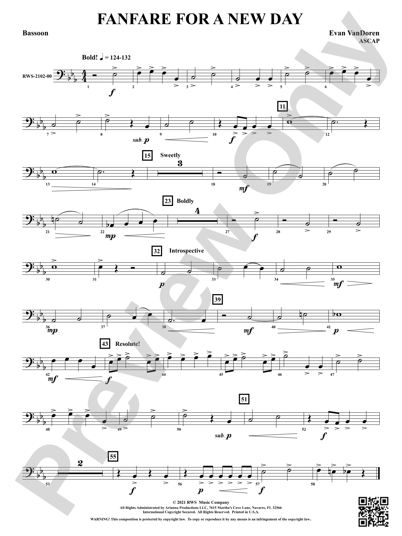 Fanfare for a New Day: Bassoon