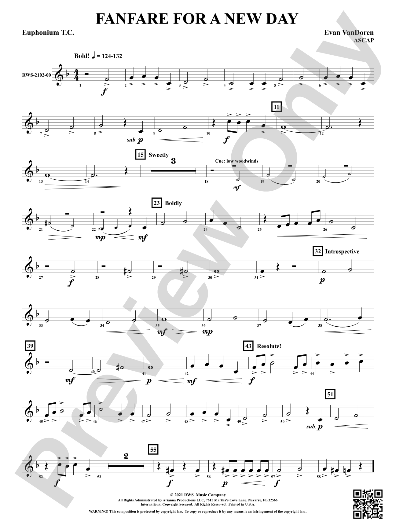 Fanfare for a New Day: Baritone T.C.