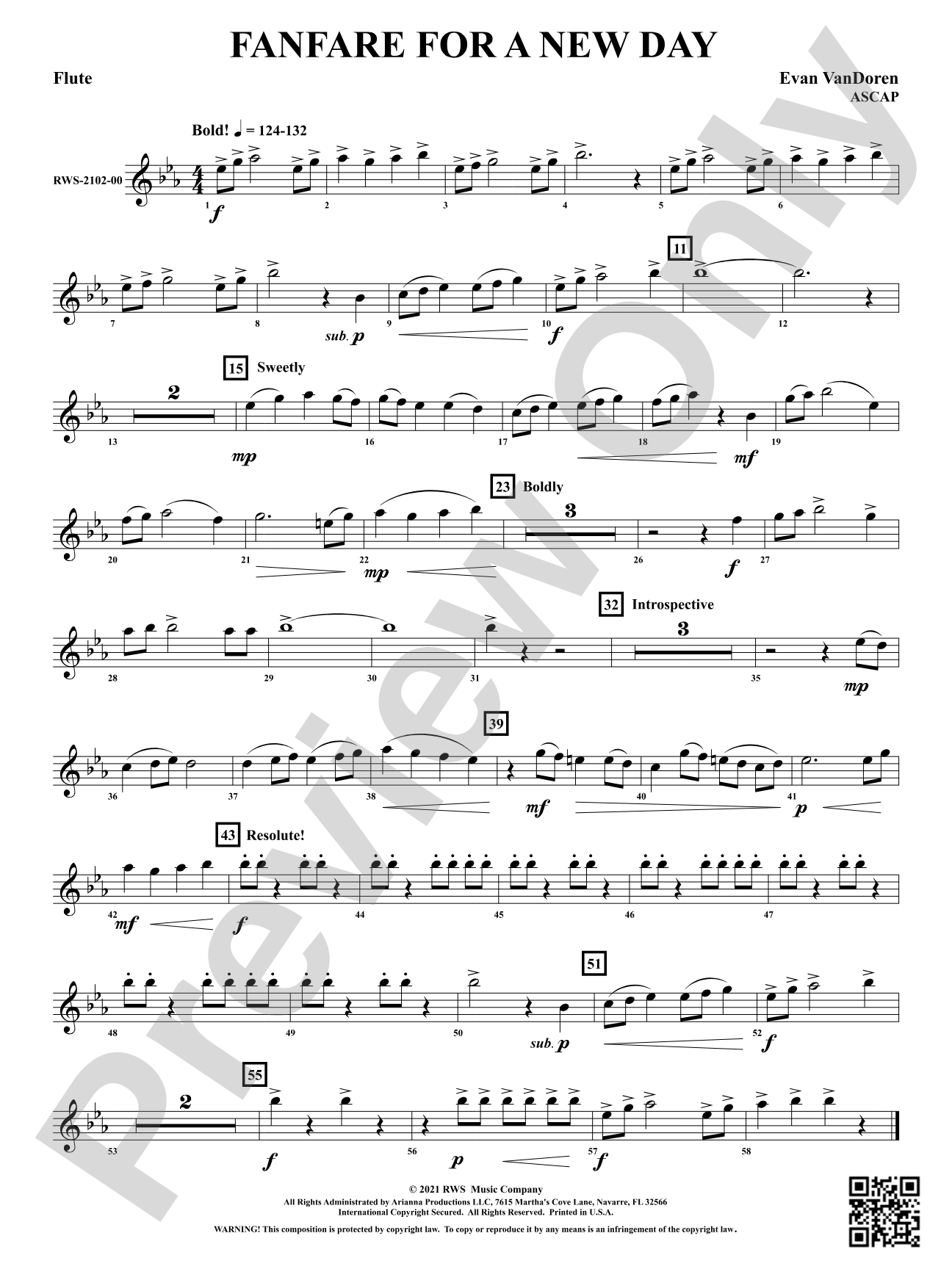Fanfare for a New Day: 1st Flute