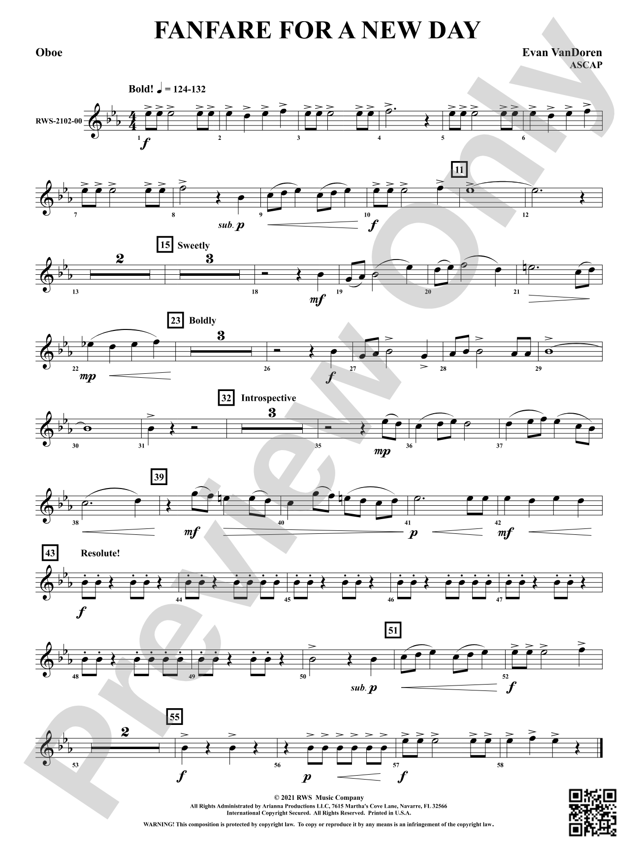 Fanfare for a New Day: Oboe