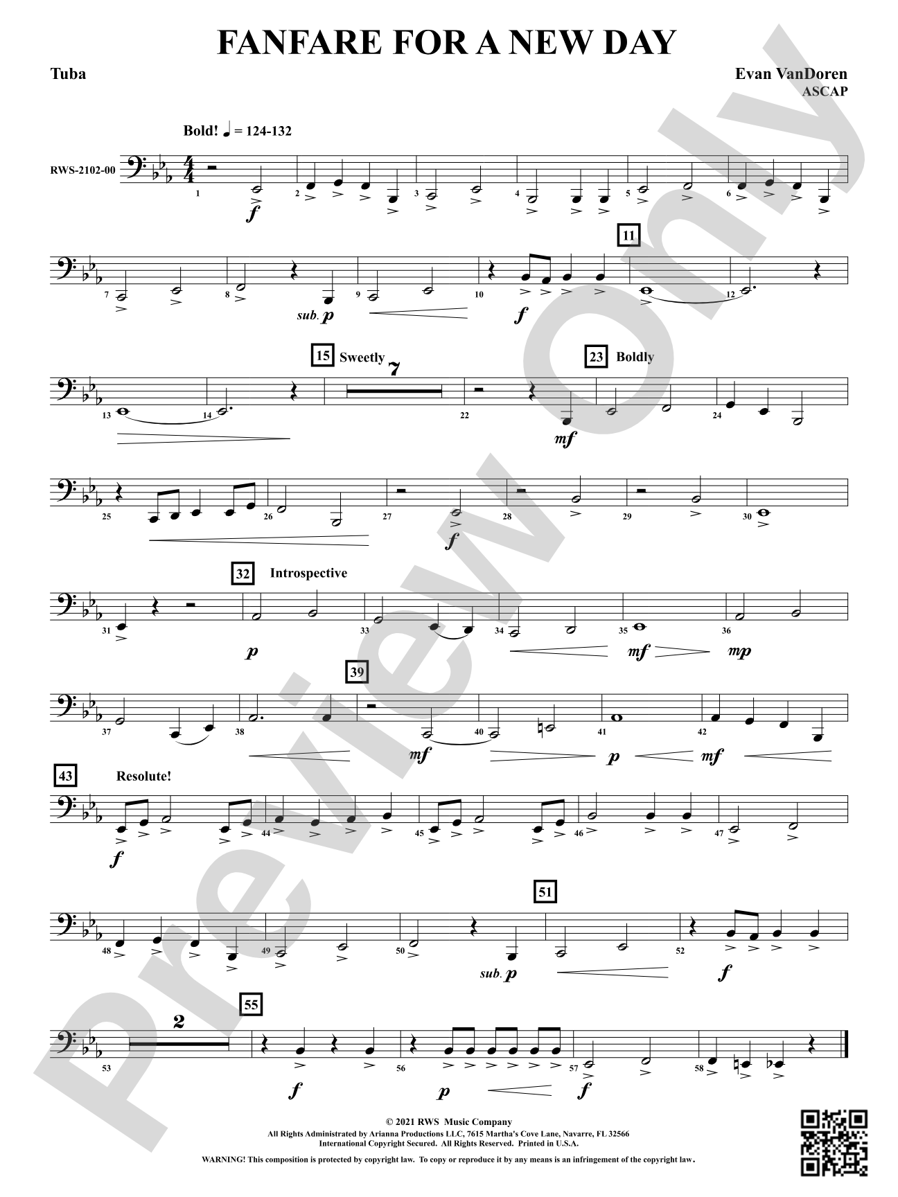 Fanfare for a New Day: Tuba