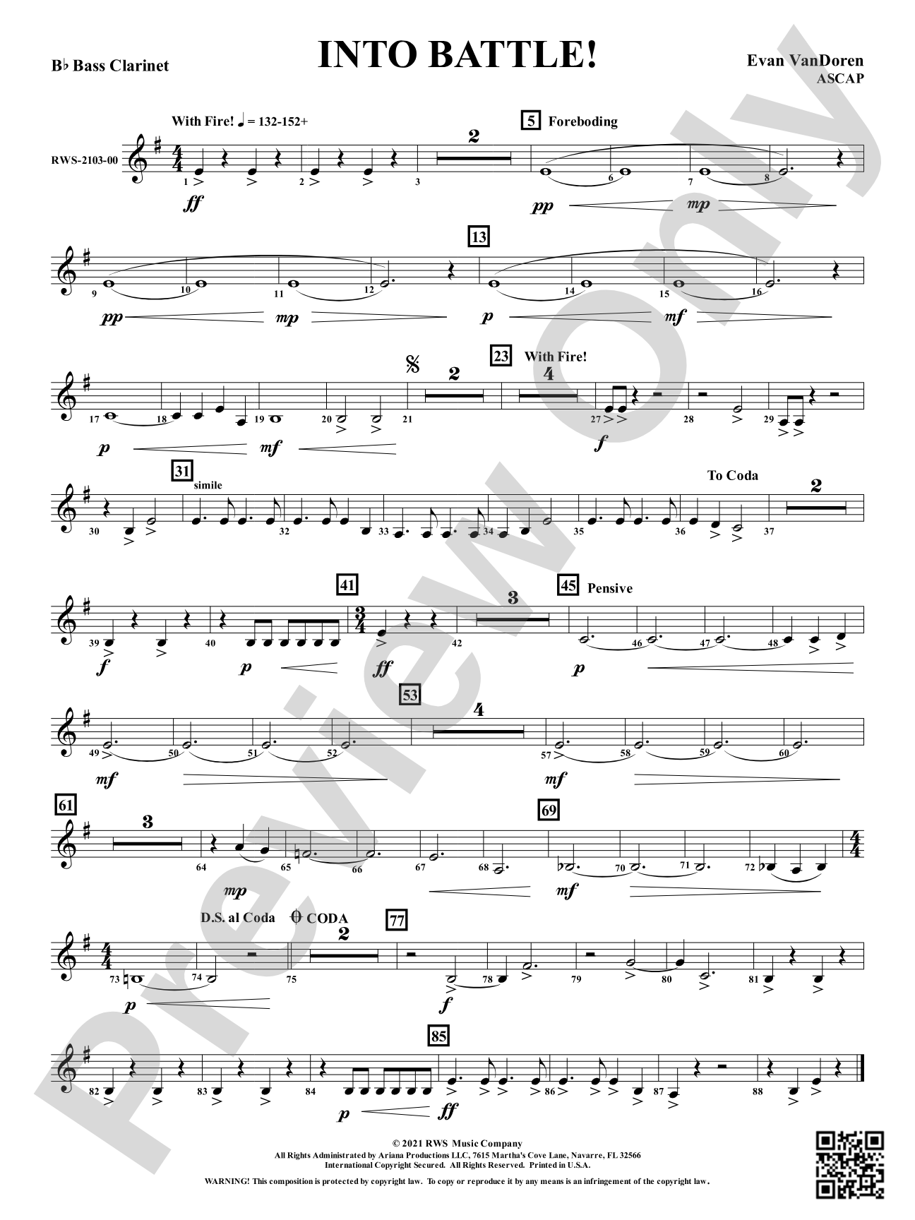Into Battle!: Bass Clarinet