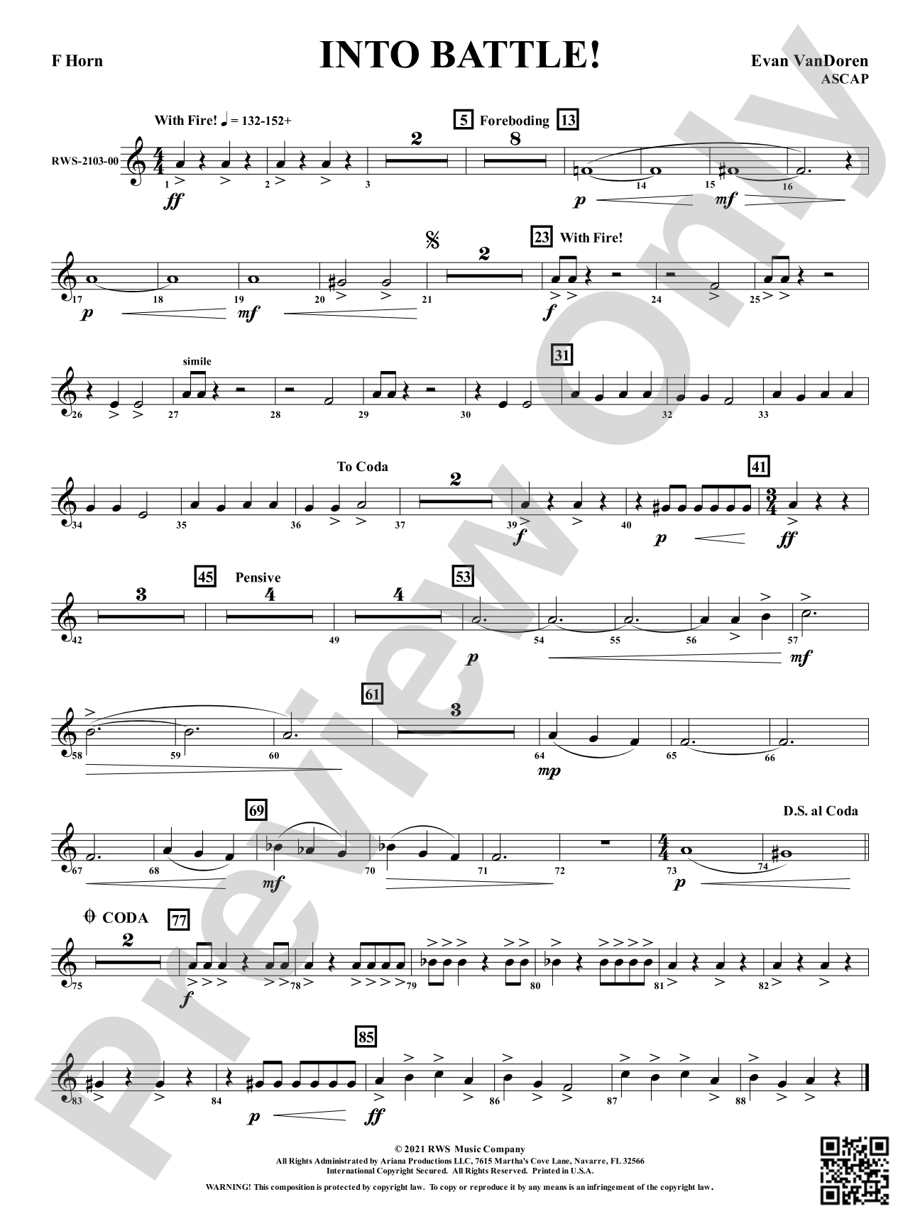 Into Battle!: 1st F Horn