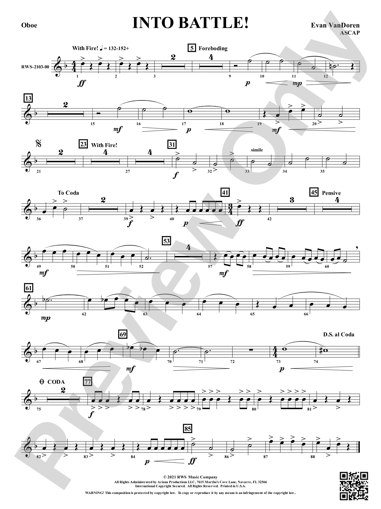 Into Battle!: Oboe