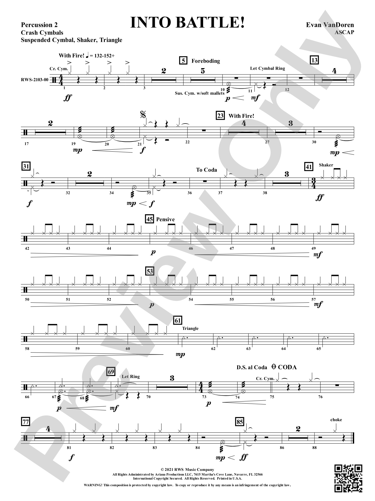Into Battle!: 2nd Percussion