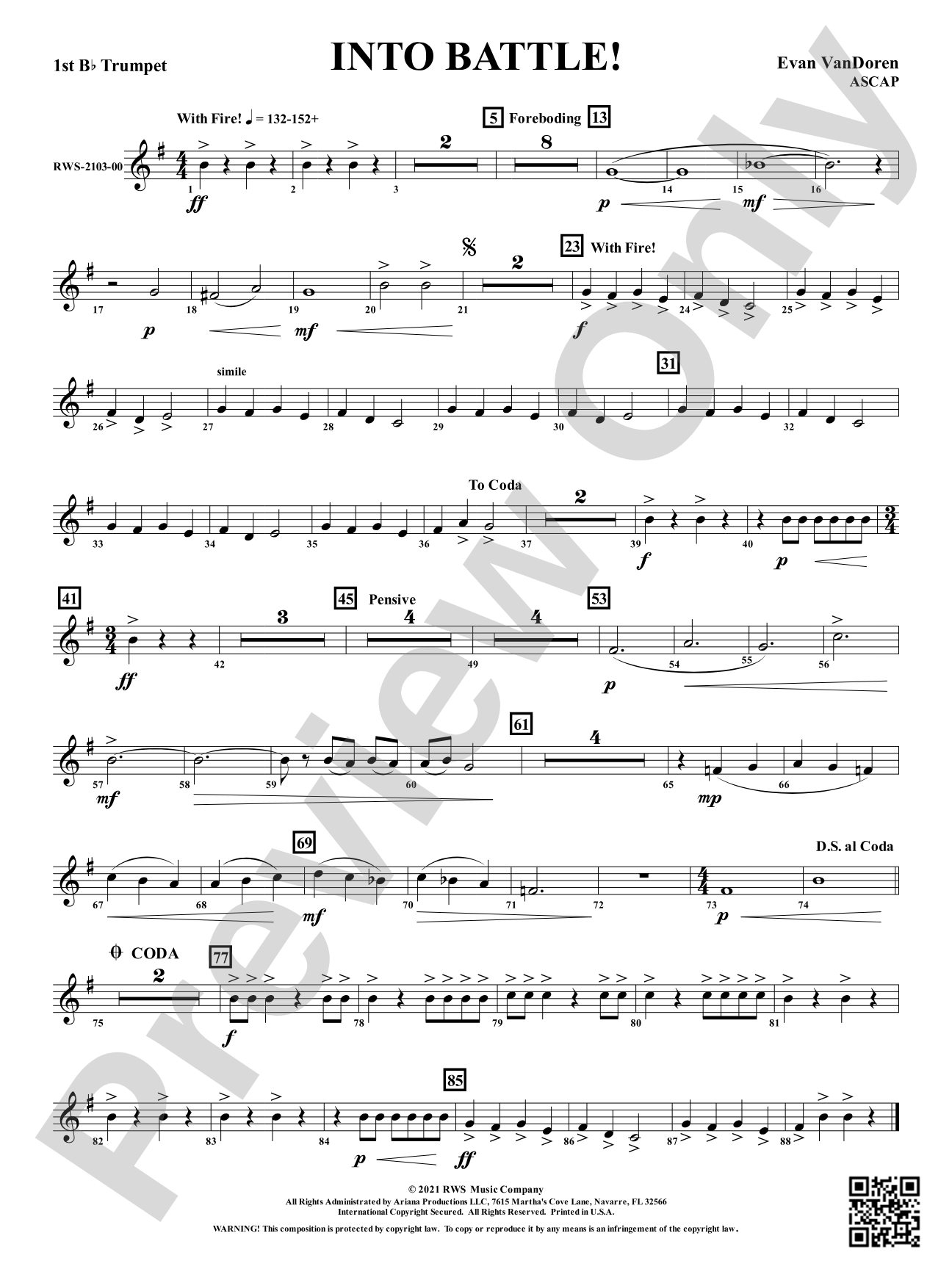 Into Battle!: 1st B-flat Trumpet