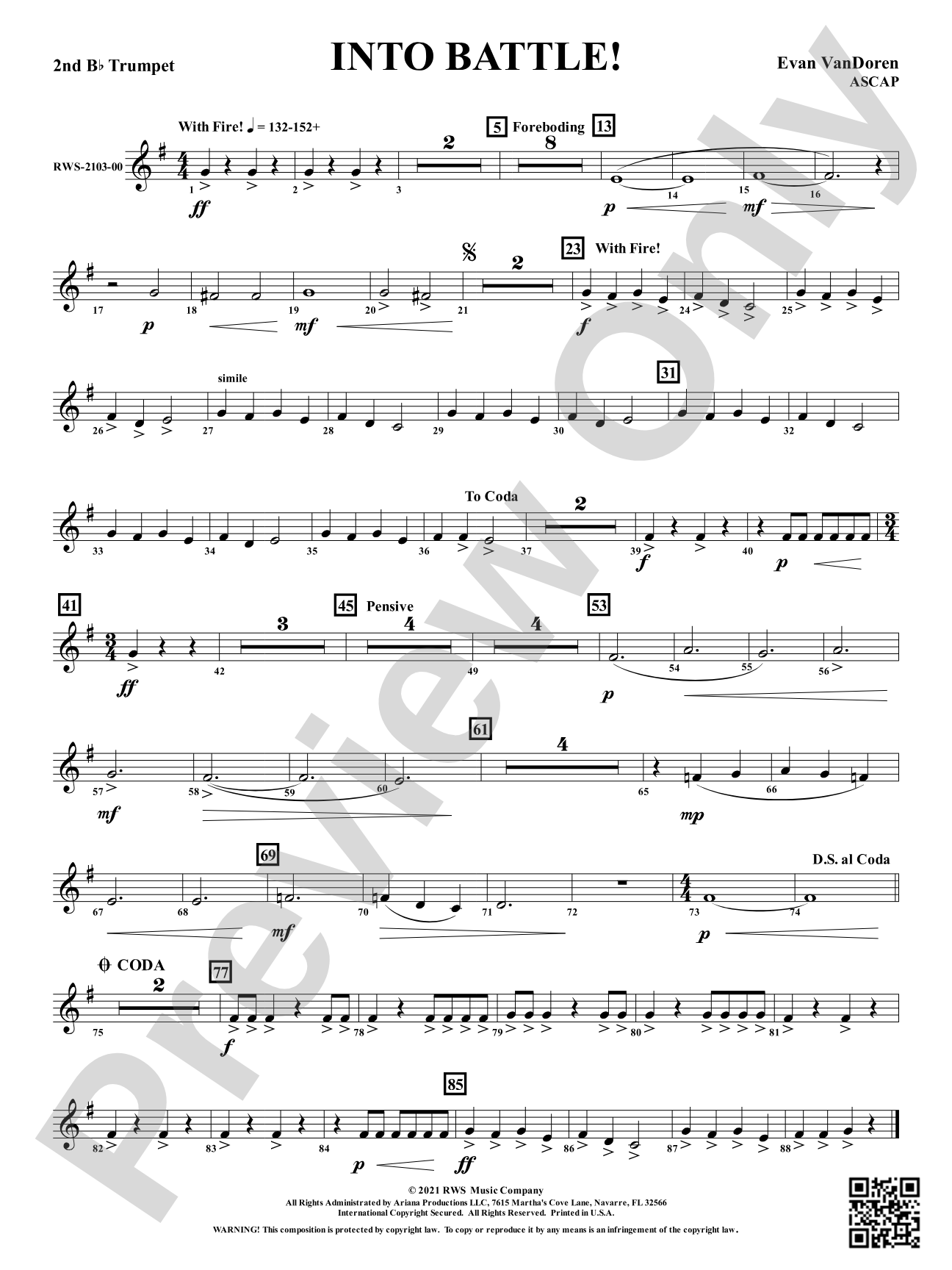 Into Battle!: 2nd B-flat Trumpet