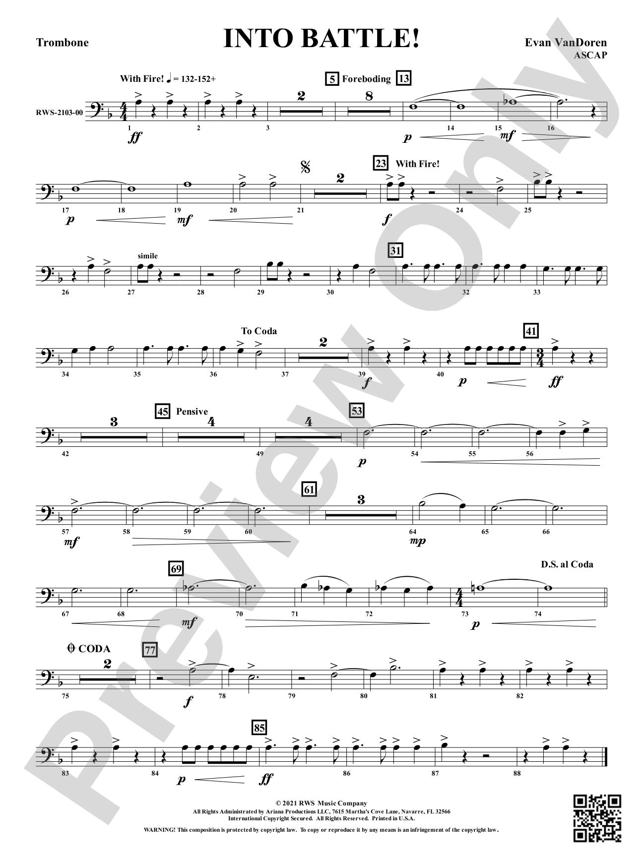 Into Battle!: 1st Trombone