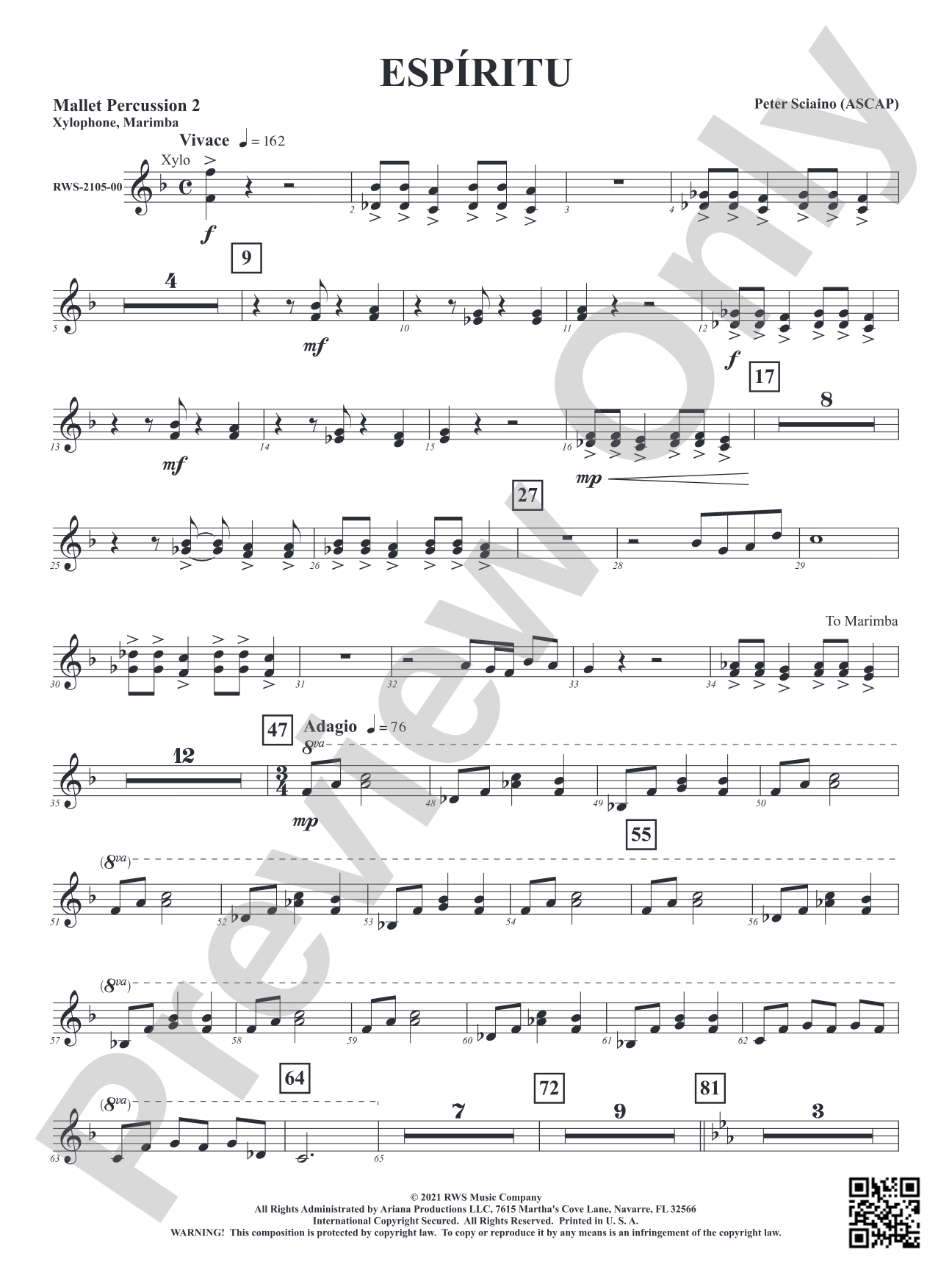 Espiritu: 2nd Mallet Percussion