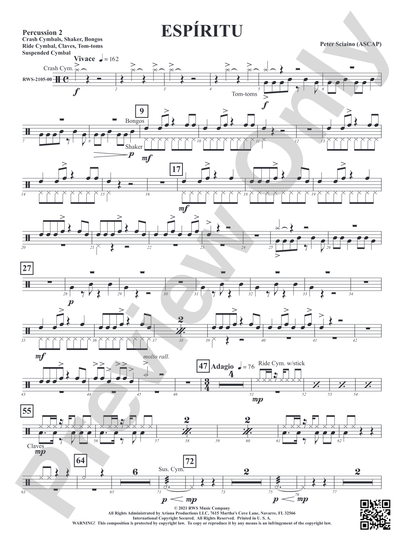 Espiritu: 2nd Percussion