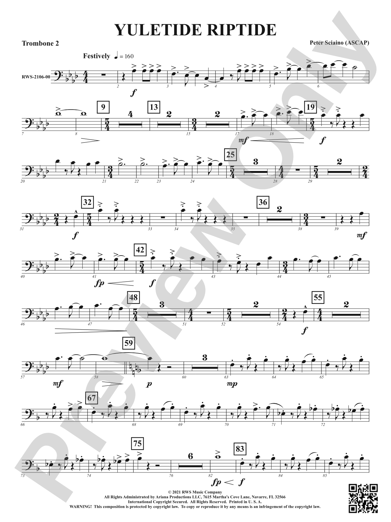 Yuletide Riptide: 2nd Trombone