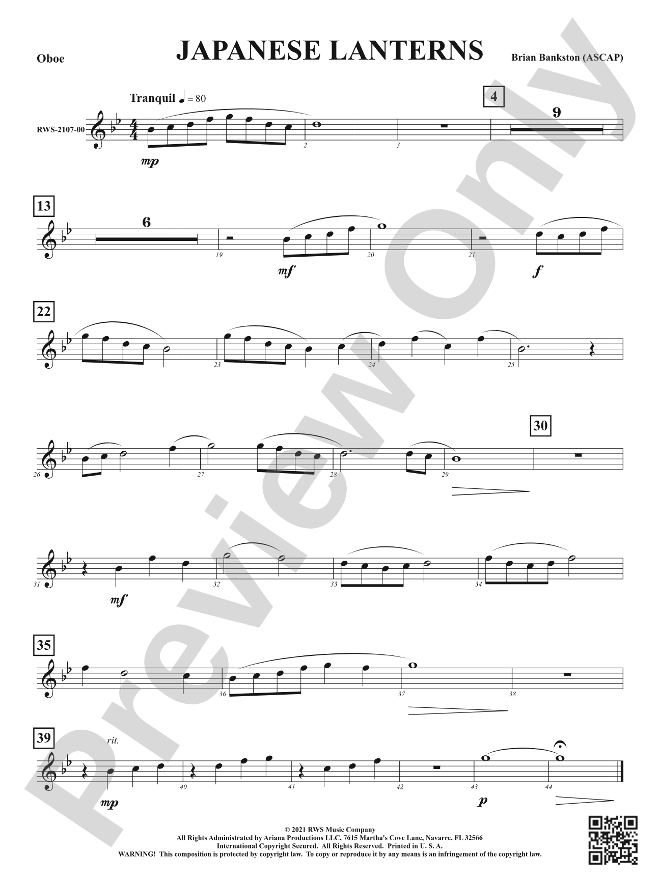 Japanese Lanterns: Oboe