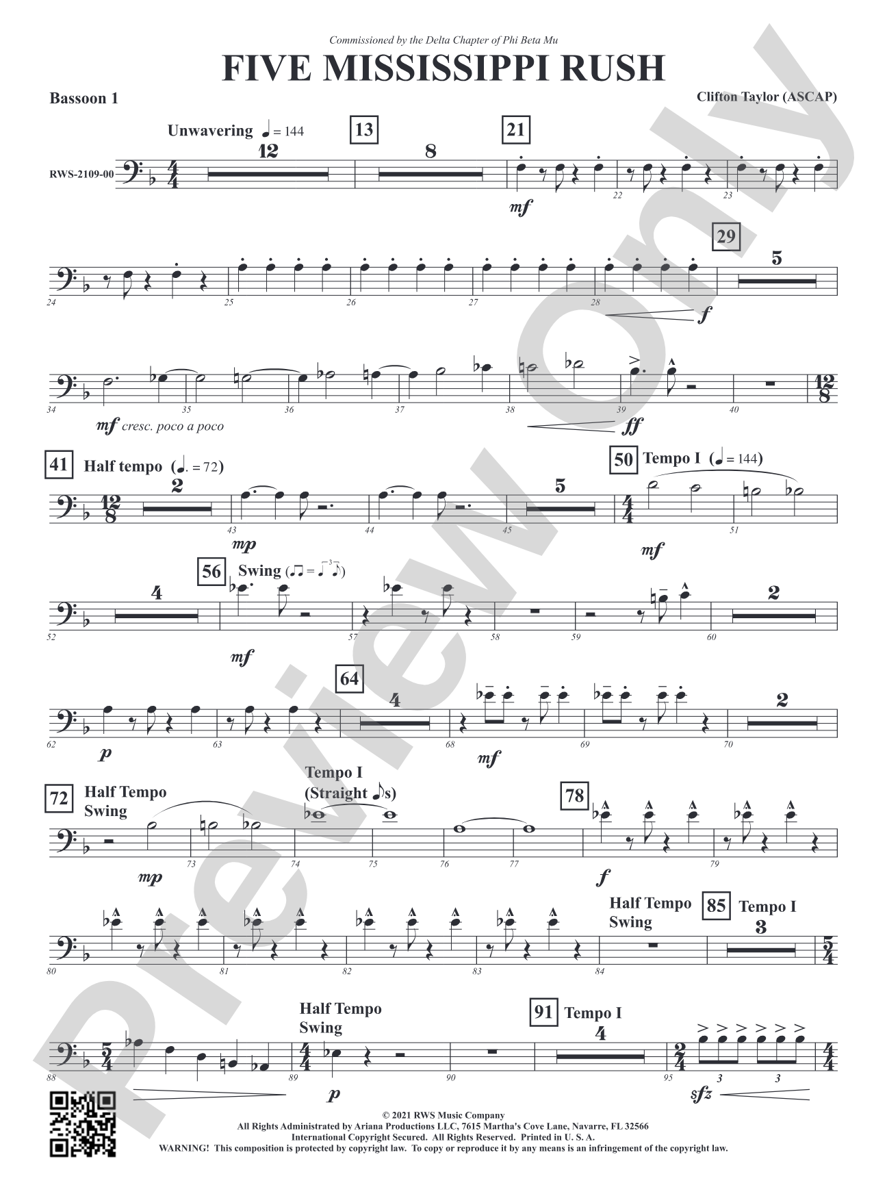 Five Mississippi Rush: Bassoon