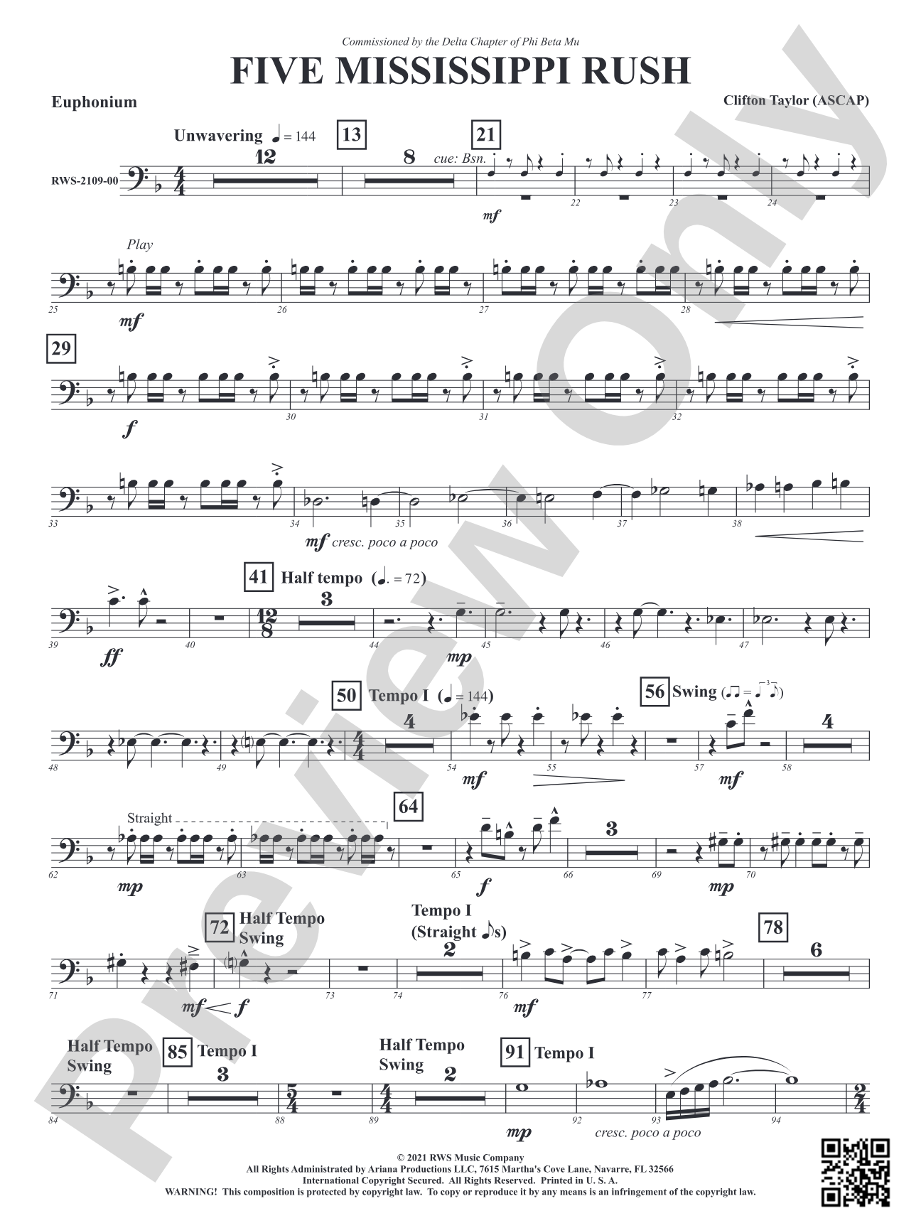Five Mississippi Rush: Baritone B.C.