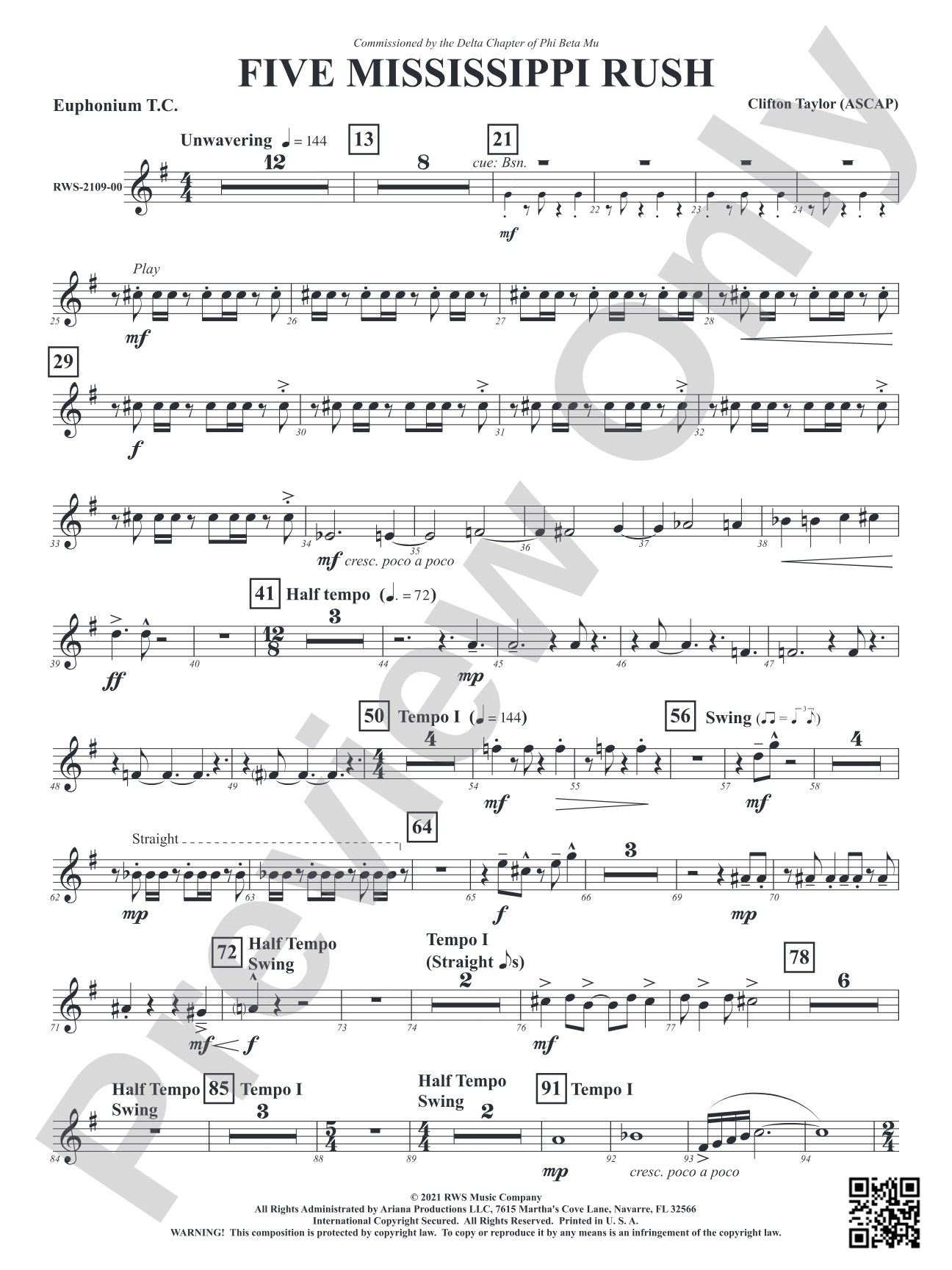 Five Mississippi Rush: Baritone T.C.