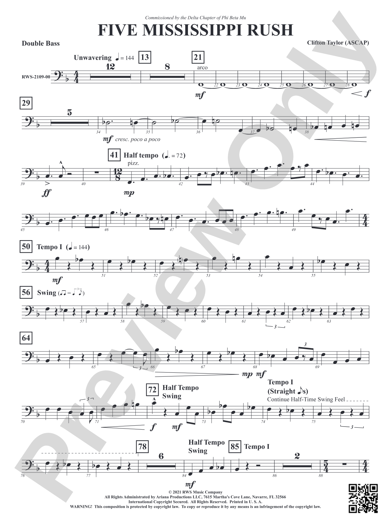 Five Mississippi Rush: String Bass