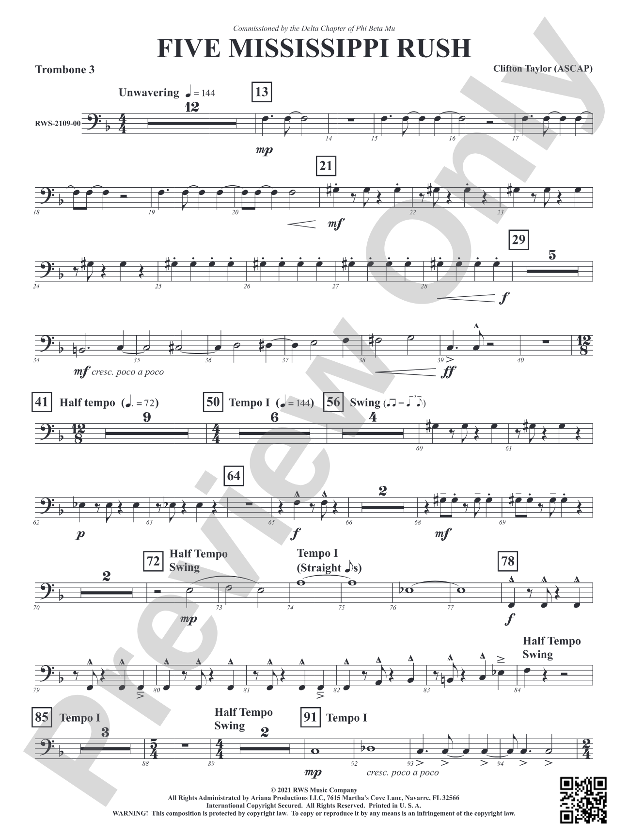 Five Mississippi Rush: 3rd Trombone