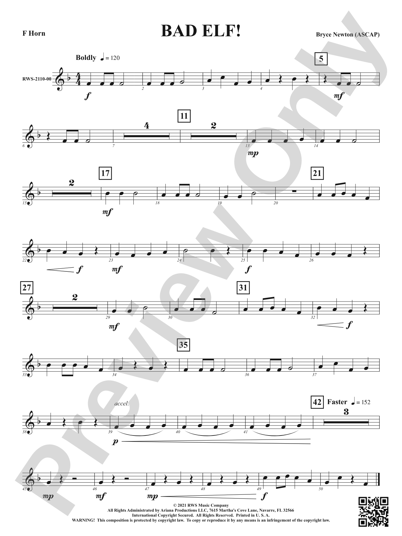 Bad Elf!: 1st F Horn