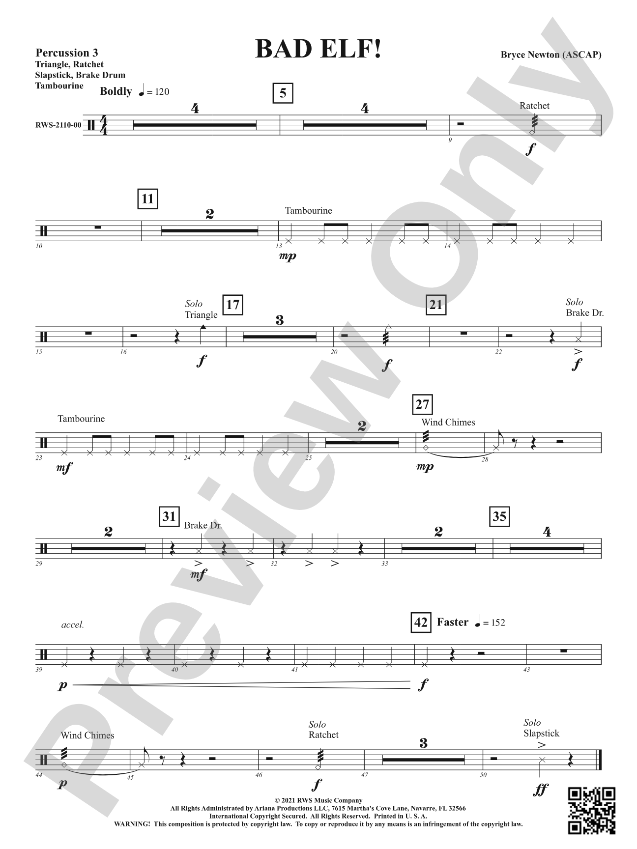 Bad Elf!: 3rd Percussion