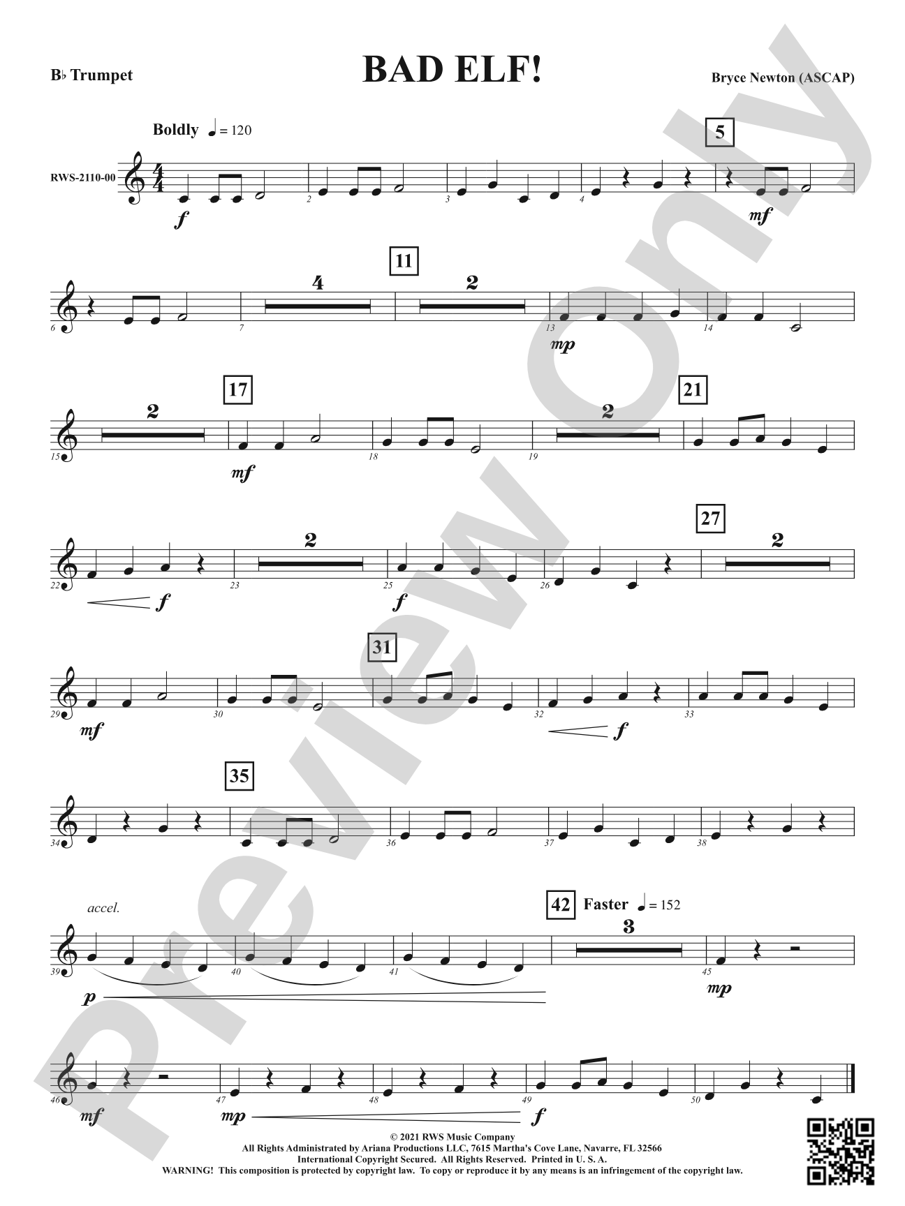 Bad Elf!: 1st B-flat Trumpet
